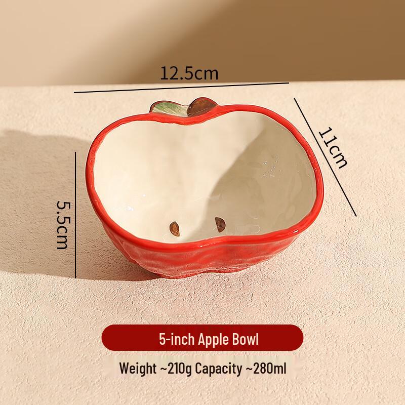 Deouxingguang Cartoon Ceramic Apple Dishware