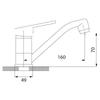 Smile Standing Swivel Washbasin Tap, Chrome