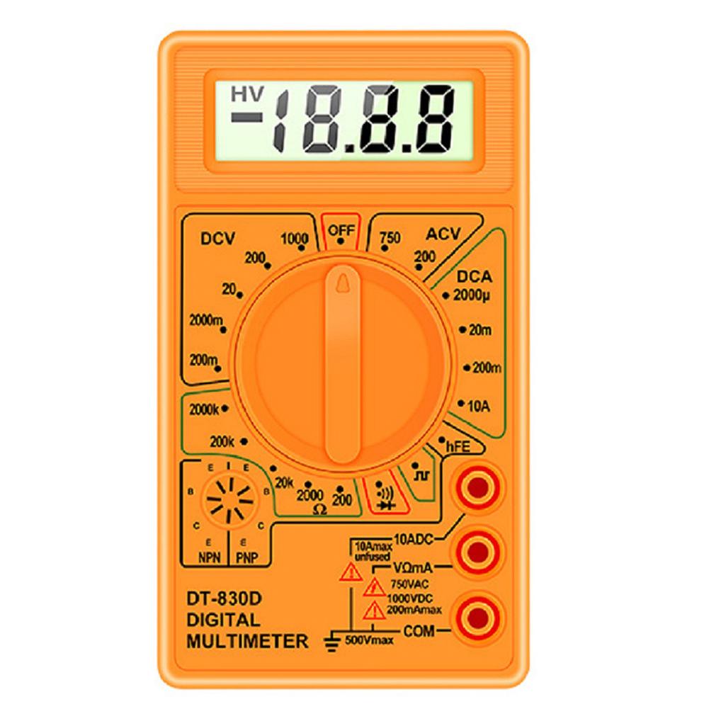 For Field Testing Digital Multimeter Digital Multimeter Continuity Buzzer Square Wave Output Low Battery Alarm
