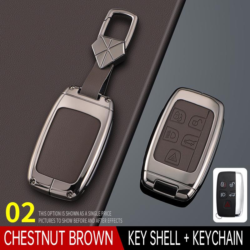 Luxury Key Case for Land Rover: Compatible with Range Rover, Defender, Evoque, Discovery Sport, and Velar Models