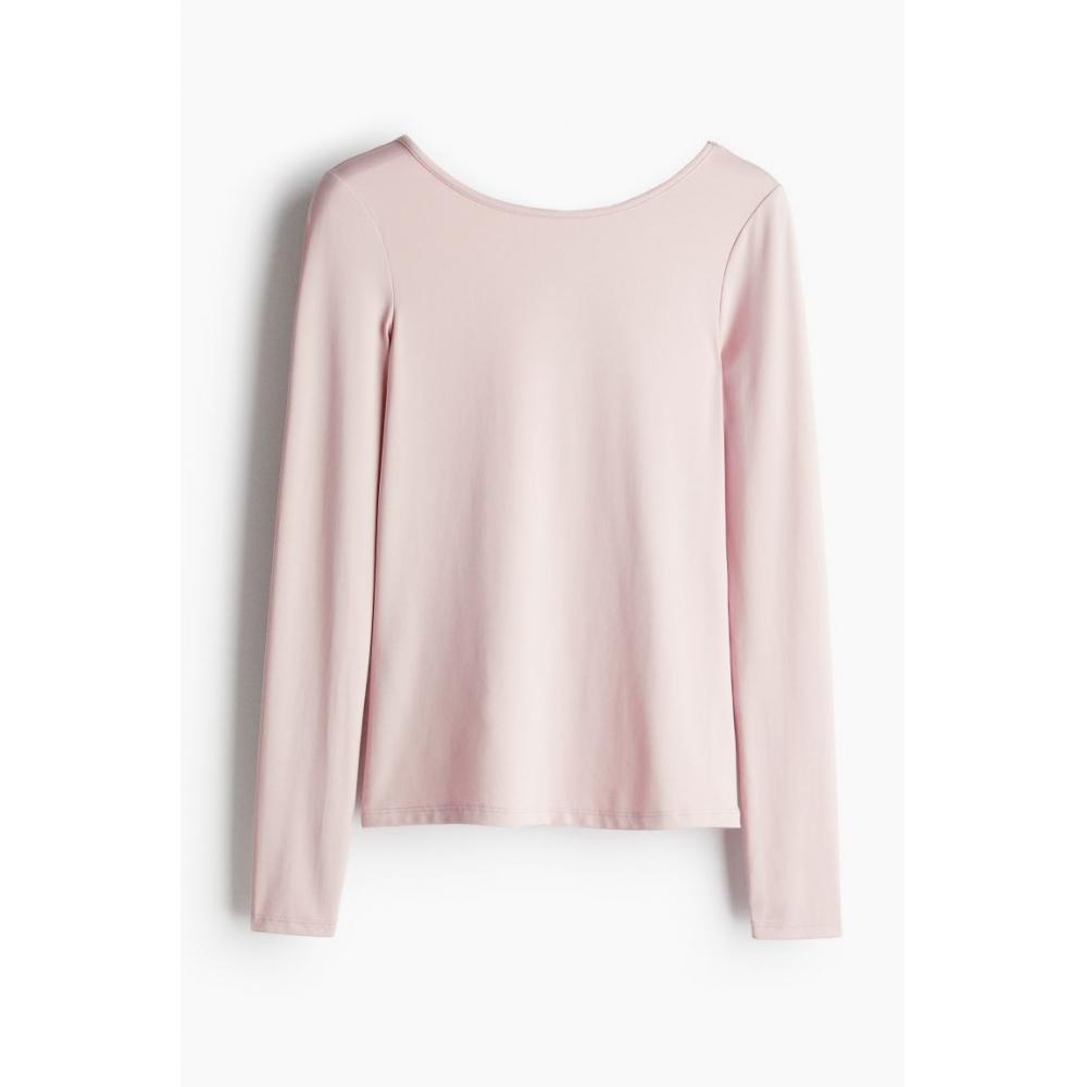 

H M Scoop Bag Microfiber Top Powder Pink