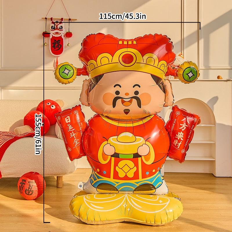 Chinese Latest Year Ballons Horse Year Ballons Decorations Party Favors Year Of The Horse God Of Wealth Yuanbao Balloons