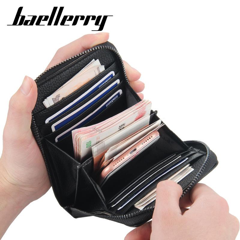 Baellerry Men Faux Leather Phone Bags Vintage Design Handbags Classic Purse Wallets GZW