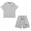 FEAR OF GOD ESSENTIALS Flocked Letter Hoodie Men Women Loose Fleece Sweatshirt Casual Streetwear