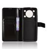For Oukitel C60 Pro/Oukitel C60 PU Leather Case with Strap Crazy Horse Texture Phone Wallet Cover
