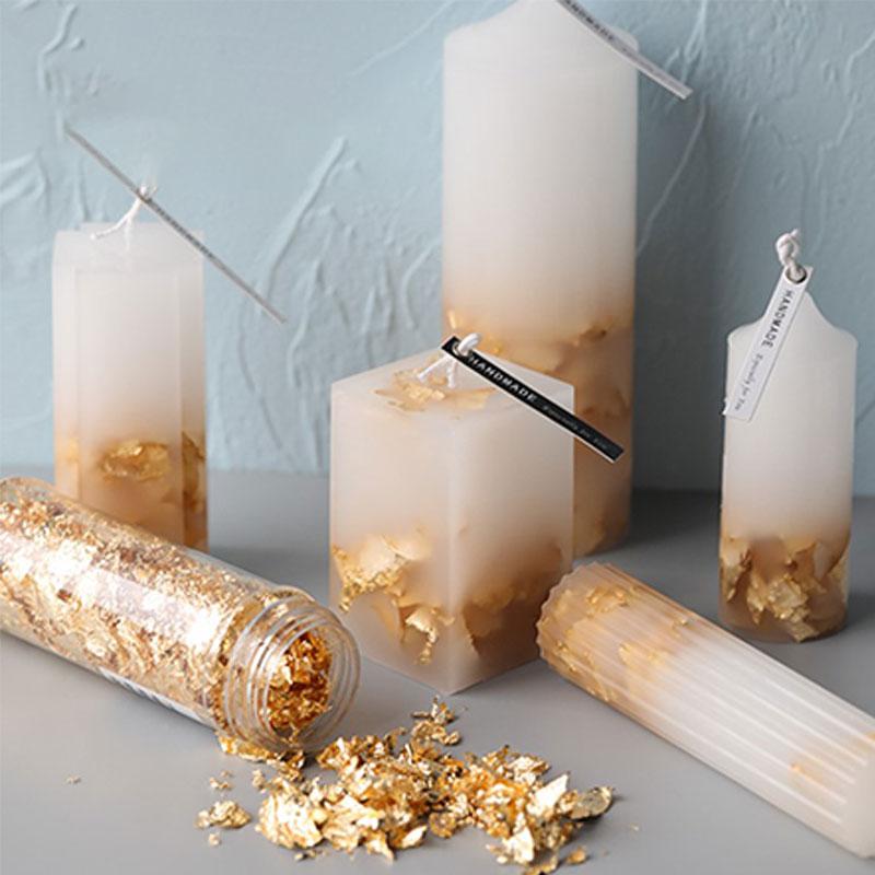 Cheap 3G Candle Gold Foil Insert Candle Mold Candle Making Decoration ...