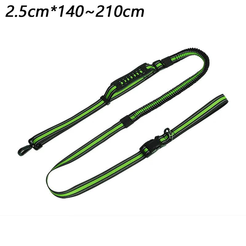 

High Qulity Retractable Hands Free Dog Leash For Running Dual Handle Bungee Leash Reflective For Large Pet Supplies Accessory