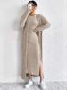 Spot Hot-selling Women's Clothing European Beautiful Women Autumn Fashion Vest Dress Long Sleeve Long Coat Two-piece Set