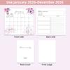 Standing Desk Calendar 2026 Aesthetic Art Calendar January 2026-Dec 2026 Planner Calendar for Organizing & Planning a 1pcs Pen