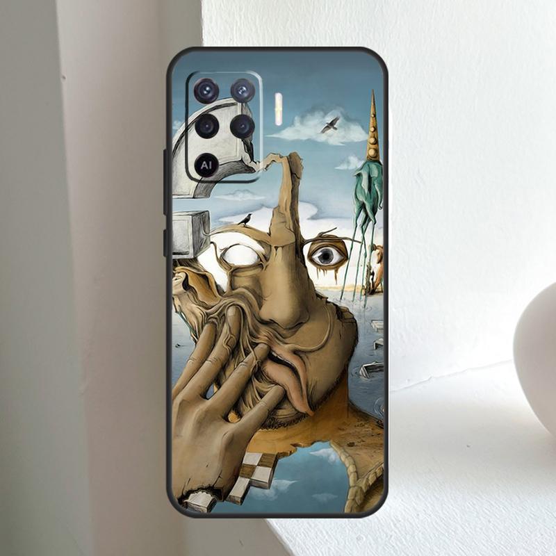 Salvador Dali Art For OPPO A80 A60 A40 A5 A6 Pro A15 A17 A57 A16 A76 A96 A18 A38 A58 A78 A98 A54 A74 A94 Case