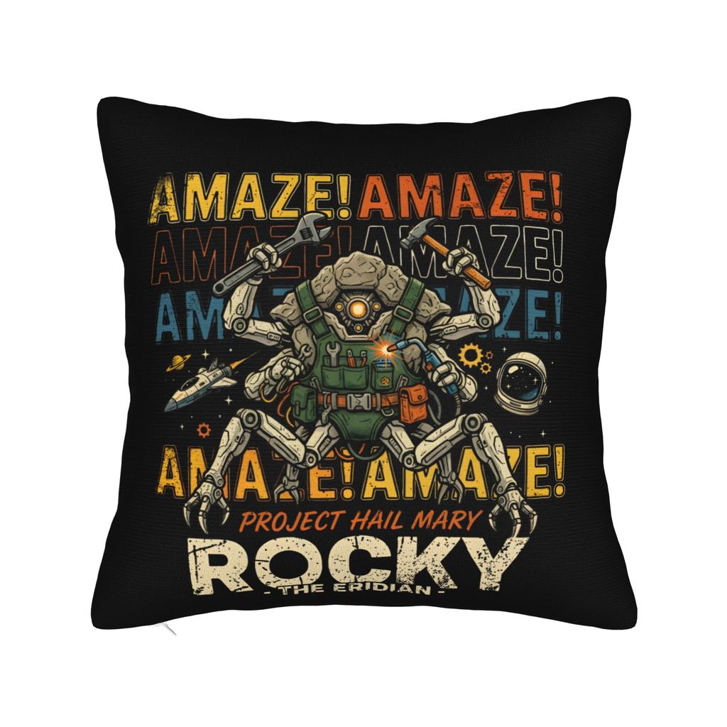 Project Hail Mary Rocky You Sleep I Watch Pillowcase Polyester Cushion Cover Gift Throw Pillow Case Cover Seater Zippered