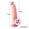 6cm Thick Simulation Penis with Suction Cup  Soft Manual Adult Product  Female Erotic Massage Stick  Masturbator