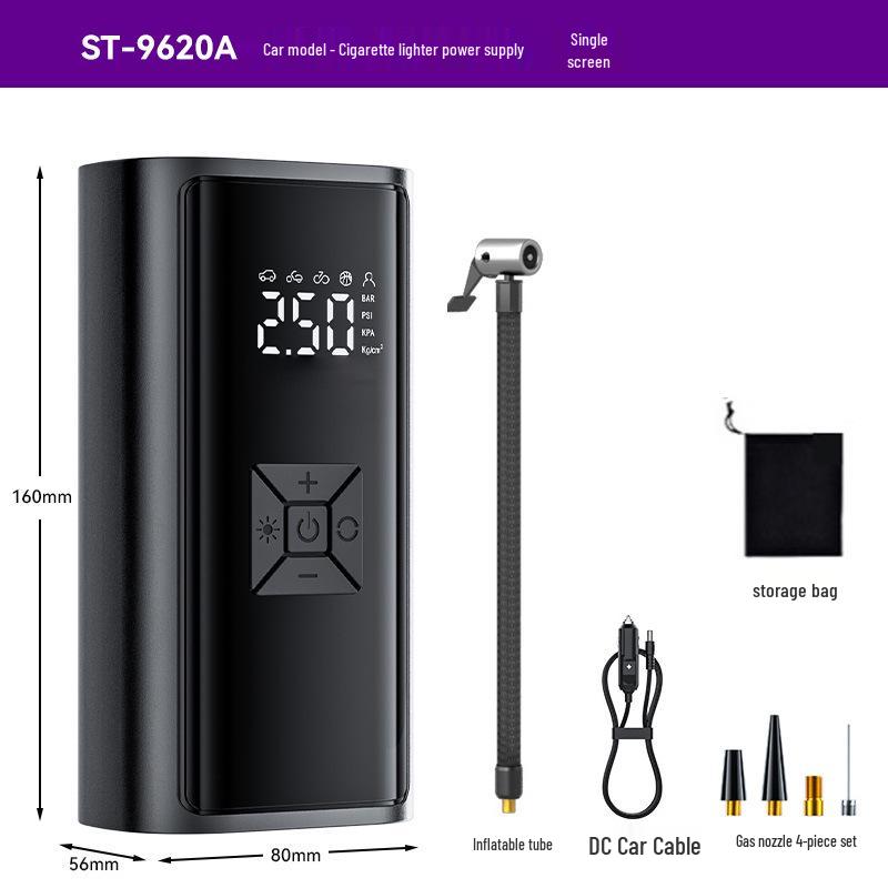 Мощный портативный беспроводной электрический насос для шин