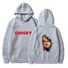 Horror movie themed hoodie, Harajuku hip-hop street style men's autumn and winter hooded sweatshirt pullover