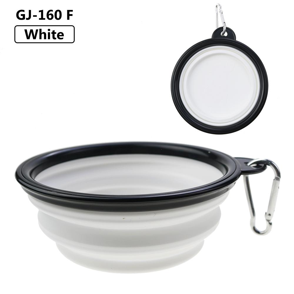 1 STuks 350ml Zachte Siliconen Hondenschaal Opvouwbaar Reizen Voor Draagbare Inklapbare Voedsel Water Voeding Ophangbare Opslag Geurloos