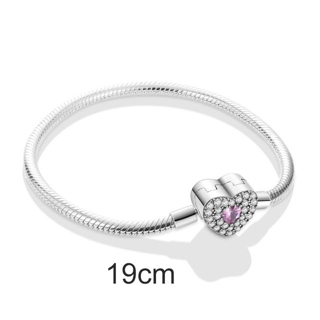 New Design Heart Full of Love Chain Charm Beads Bracelet for Women Fashion Finger DIY Jewelry Making