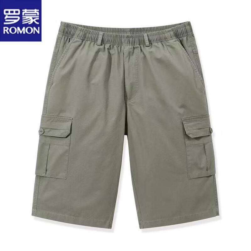 ROMON Men s Summer Cotton Casual Shorts L