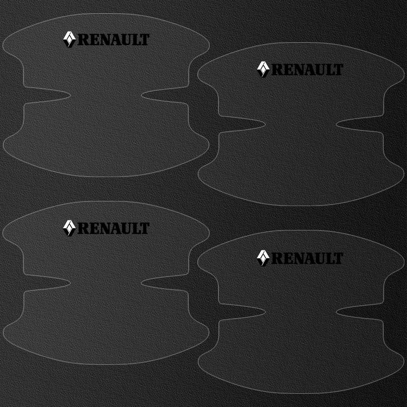 8Pcs Transparent Car Door Handle Bowl Anti Scratch Protective 3D Sticker For Renault Dacia Koleos Clio Laguna 2 Megane 2 3 Duster Logan