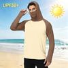 Men's Outdoor Hooded Long Sleeve Sun Protection Shirt Lightweight Breathable Quick Dry Sports Top for Hiking Camping Fishing