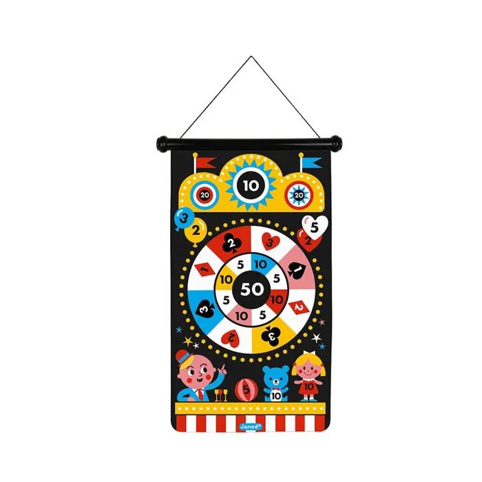 Janod Magnetic Darts Game for Kids Red