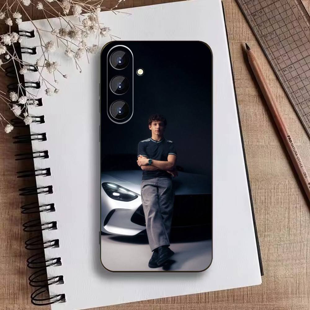 G-Kimi Cool A-Antonelli Phone Case For Samsung Galaxy A73,21,22,32,71,53,52,51,80,5G Soft Black Cover