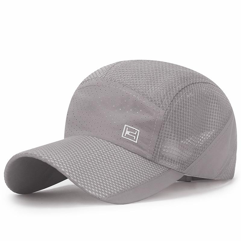 Summer New Breathable Mesh Baseball Caps For Men Outdoor Sports Quick Drying Thin Sunhat Solid Cycling Hats Women Sunscreen Cap