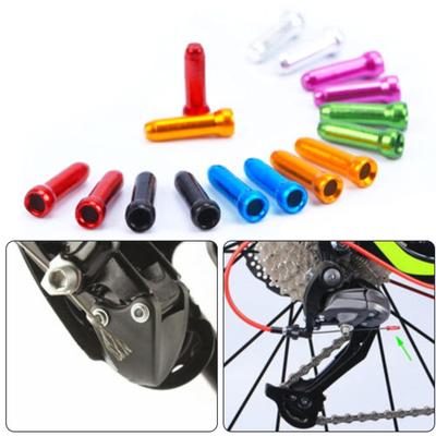 50 Piezas Aluminio Bicicleta Freno Cambiador Desviador Cable Interior Alambre Tapones Terminales