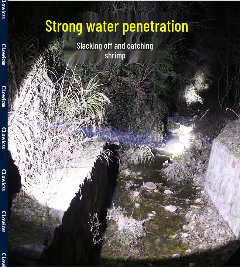 Rechargeable High Power Headlamp: Super Bright White Laser with Long Battery Life and Durability for Outdoor and Mining Use.