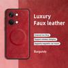 For OnePlus Ace 2 2 Pro 2V Fine Hole PU Cow Pattern Leather Magnetic Ring Soft Edge Anti-drop Anti-fingerprint Phone Case
