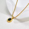 Titanium Steel Fringed Necklace With Diamonds Light Luxury Niche Collarbone Chain Gold And Silver Two-Color Does Not Fade