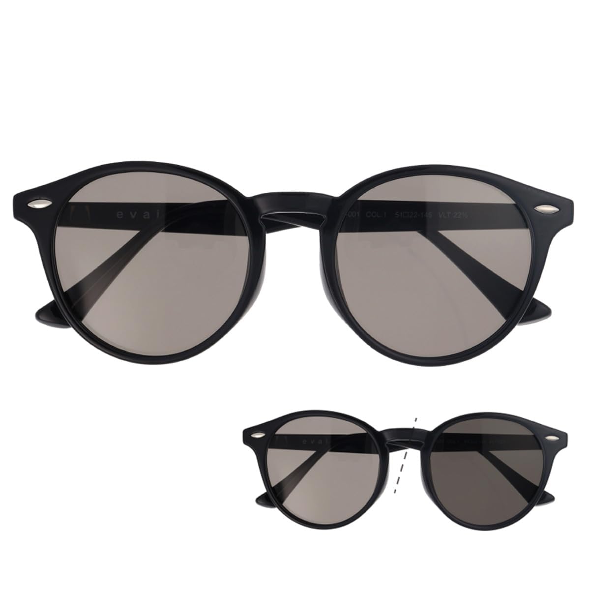 

[Fujita Optical] evais Фотохромные поляризационные солнцезащитные очки для мужчин и женщин, защита от УФ 99,9%, легкие, Название бренда, Стиль BostonWellington,