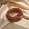 Eco-friendly Resin Bracelet Translucent Bracelet Exaggerated Irregular Shape Retro Lightweight
