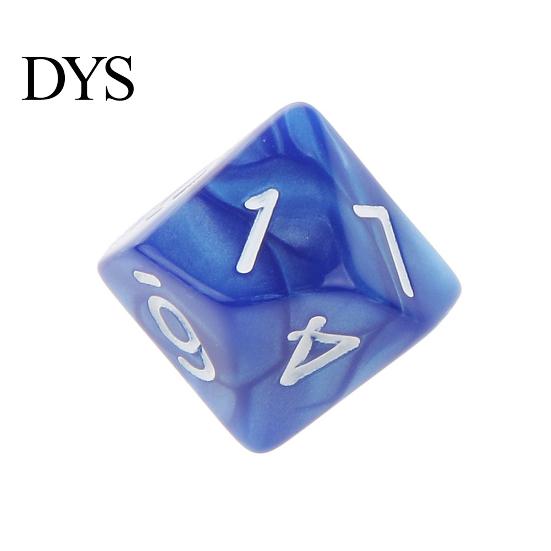 10 יחידות קוביות פוליהדרליות D10 בצבע אחיד רב-צדדיות למשחקי TRPG, אביזרים למסיבה, מתנה