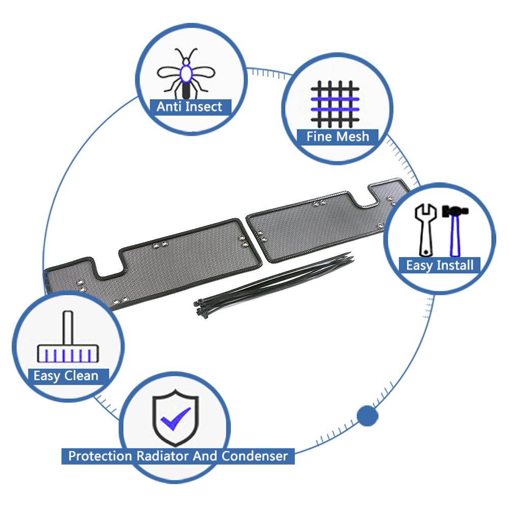 For Volkswagen VW PRID.3 2024 2024 Front Grills Insect Net Radiator Protect Net Condenser Protection Cover Anti Insect Sand Mesh