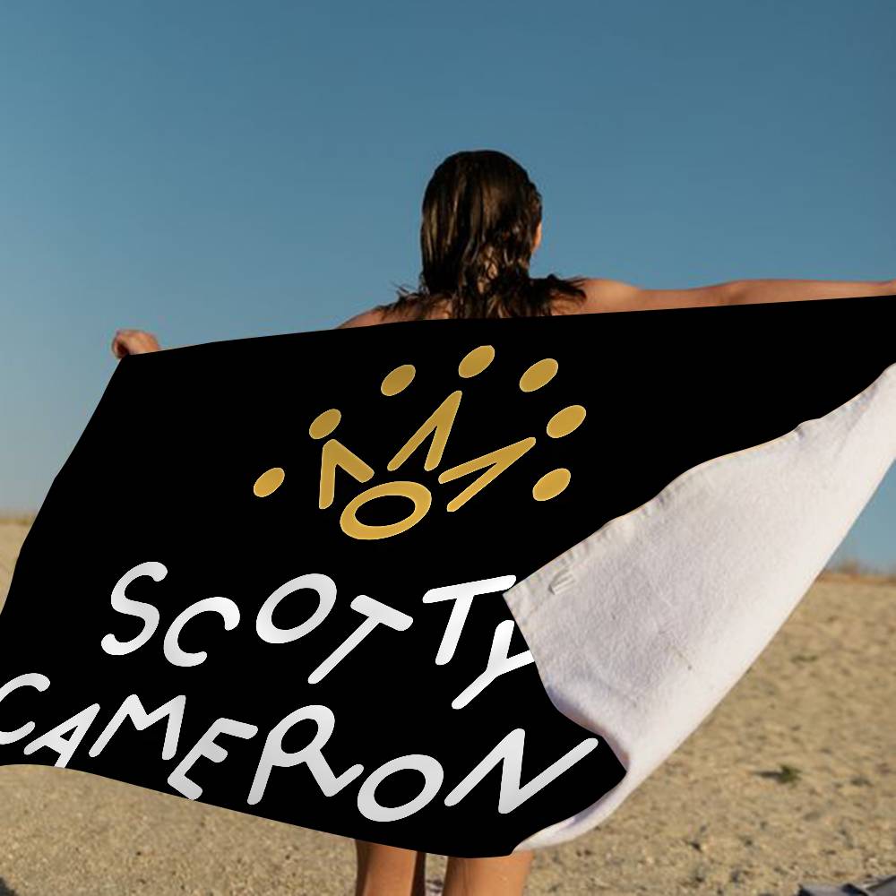 S-Scotty C-Cameron Sign Beach Towel Colorful Bath Towels For Girl Microfiber Quick Dry Custom Sand Free Beach Yoga Spa Gym Pool