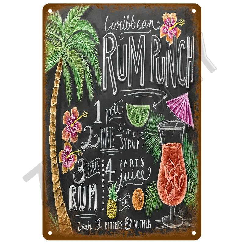 Beer Metal Sign Funny Poster Home Decor For Bar Pub Club Man Cave Tin Sign Rum Brand Vintage Wall Decoration Art Plate Mural
