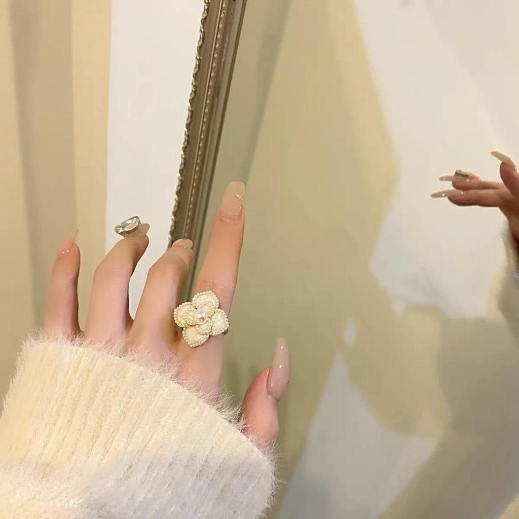 Vintage French Pearl Camellia Choker Set: Bridal Necklace & Evening Trio