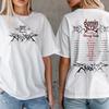 Stray Kids DOMINAM Turnê Mundial EUA 2025 Camiseta Frente e Verso Camiseta Unissex