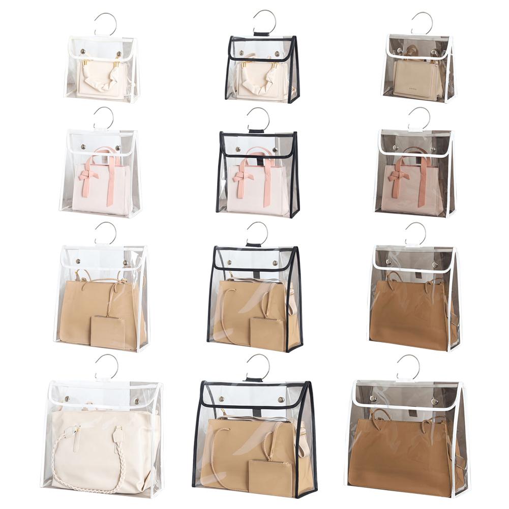 Cheap PVC Transparent Handbag Dust Bag Lady Bags Wardrobe Finishing