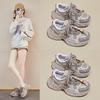 New dad shoes for women, spring student sports running casual shoes with heightened thick soles