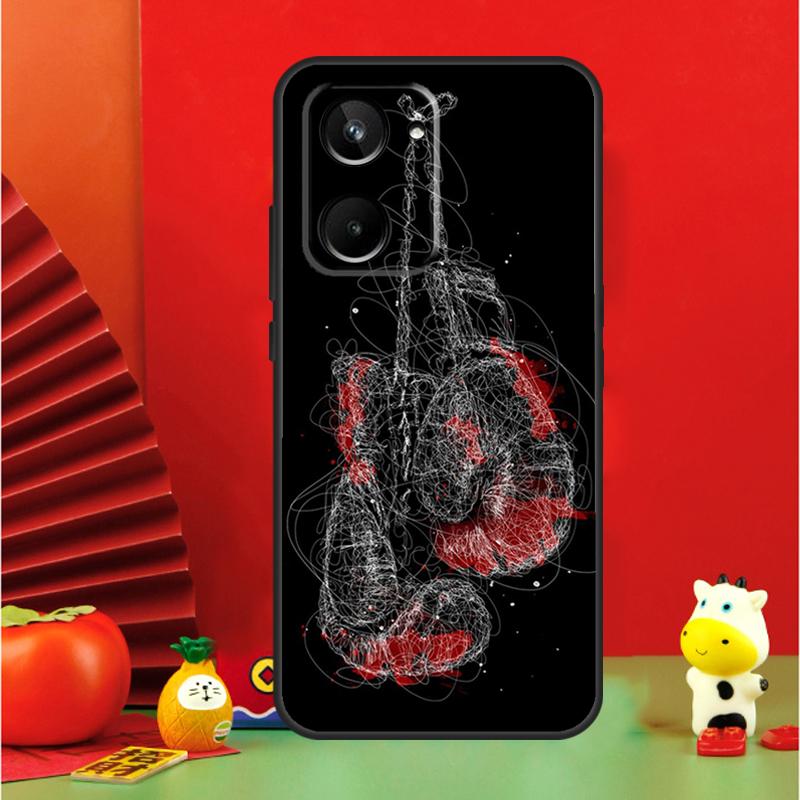 Boxing Gloves For Realme C35 C53 C55 C67 GT Neo 6 GT5 9 10 11 12 Pro Plus C25S C21Y C30 C31 C33 C51 Case