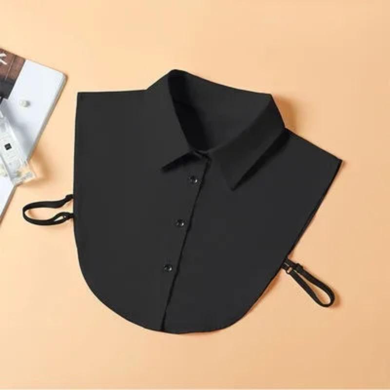 Women's Fashion Cotton Fake Collar for Suits - Minimalist Half-Shirt Style, Versatile & Convenient, Removable Collar