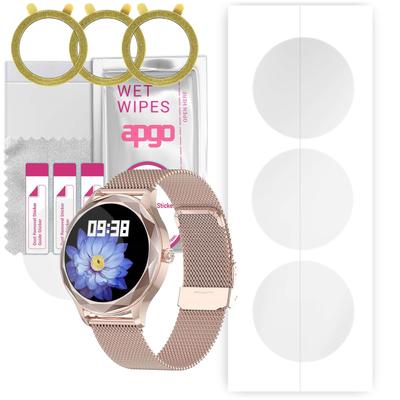 3x Apgo Hydrogel Screen Protector for Pacific Rose Gold PC00153, Hydrogel Film, with Positioning Layer Easy Installation