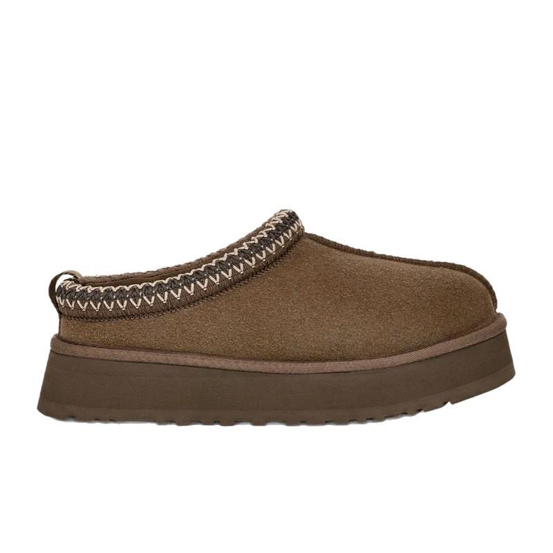 Women's Fur Slippers Indoor Outdoor Wear Thick Bottom Snow Boots Half Slippers Wool Cotton Shoes Warm Anti-Slip Winter Shoes