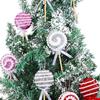Cartoon Sequins Lollipop Ornament Large Xmas Candy Hanging Decor  Winter Home Decor