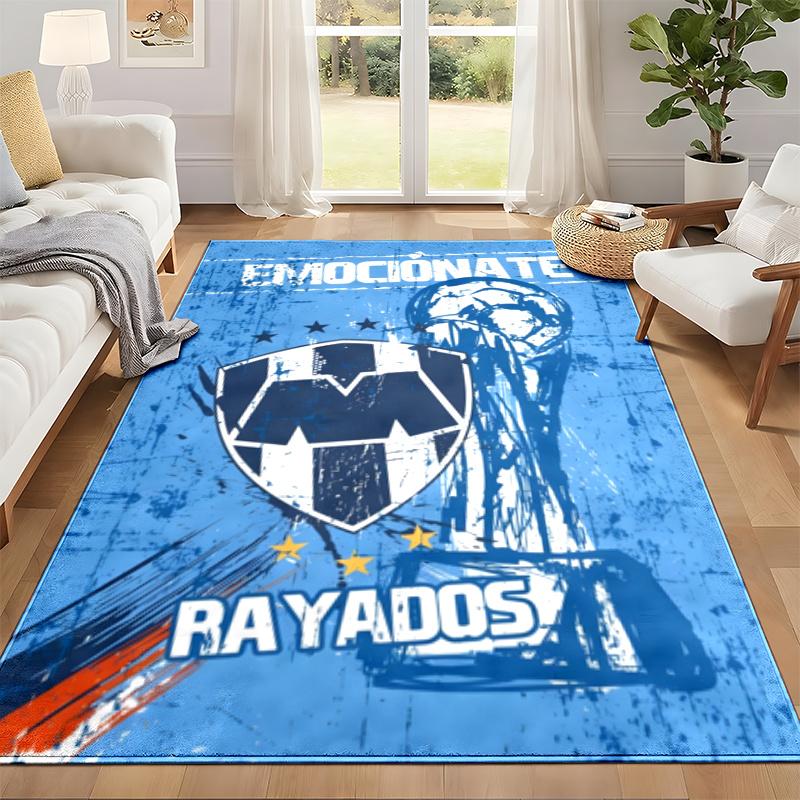 Club de Futboll Monterrey ICON Carpet Door Mat for Living Room or Bedroom Protective Mat Under Chair Office Decoration Christmas Gift Birthday Present
