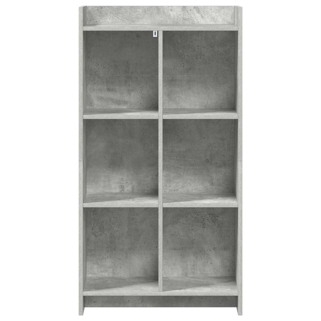 Bookshelf Concrete Grey 59 X 30 X 111 Cm Engineered Wood