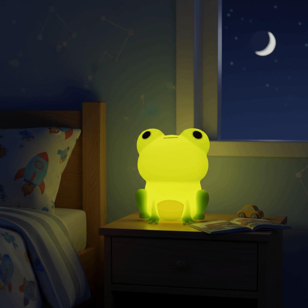 Dimmable Frog Night Light Soft Silicone Animal Night Light Bedside Lamp Children Room