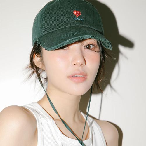 NAKED SURF CLUB Heart String Ball Cap (Deep Green)