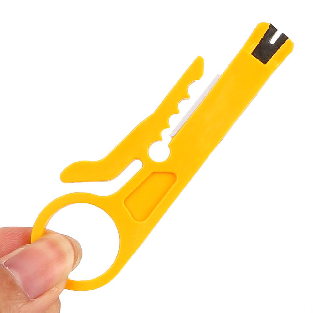 Cable Stripping Wire Cutter Pocket Multifunction Mini Portable Crimper Plier Wire Stripper Knife Crimping Tool